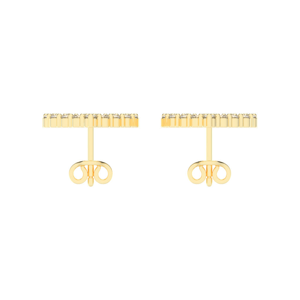 Open Heart Diamond Sparkle Studs