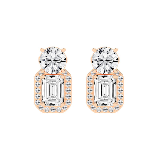 Dual-Cut Diamond Designer Studs
