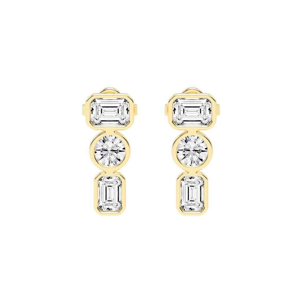 Linear Brilliance Multi-Cut Diamond Drops