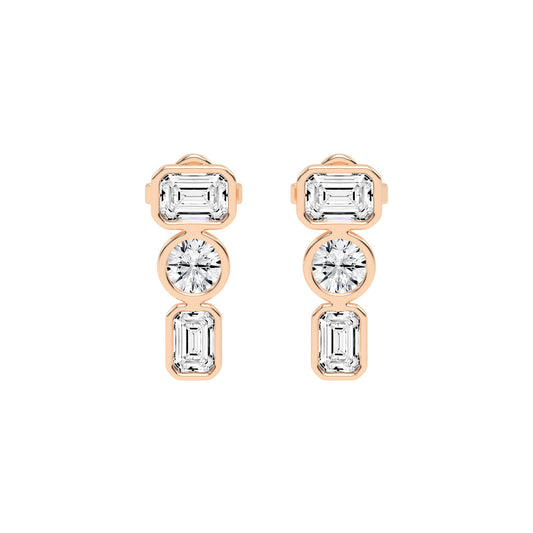 Linear Brilliance Multi-Cut Diamond Drops