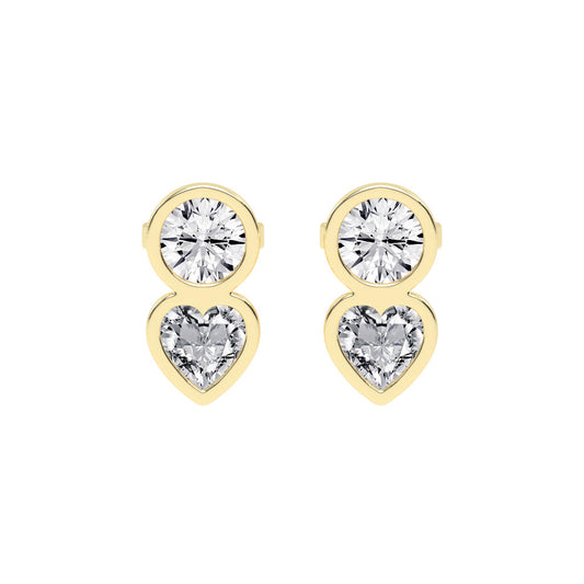 Love's Embrace Diamond Drop Studs