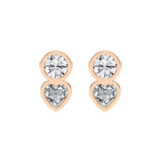 Love's Embrace Diamond Drop Studs