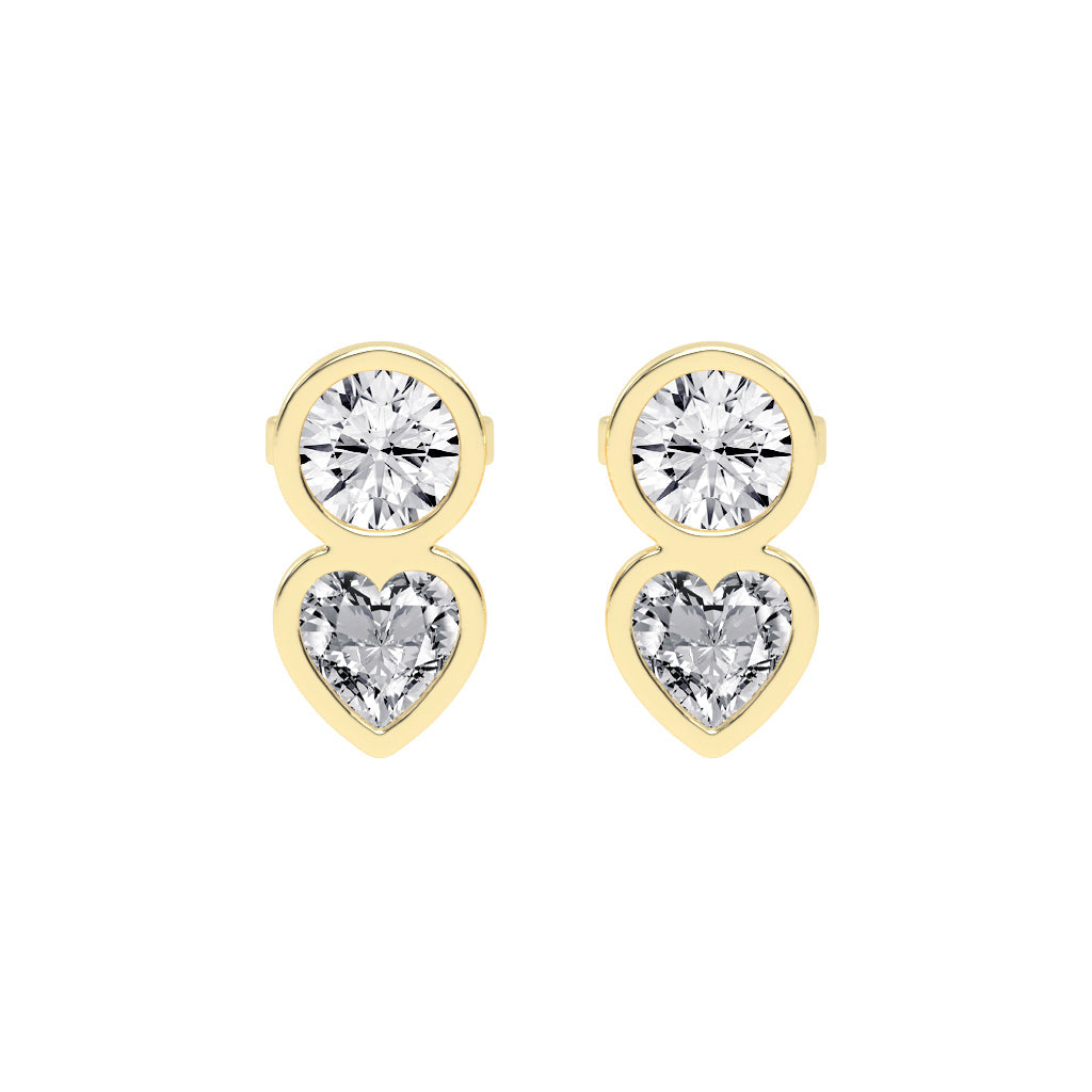 Love's Embrace Diamond Drop Studs