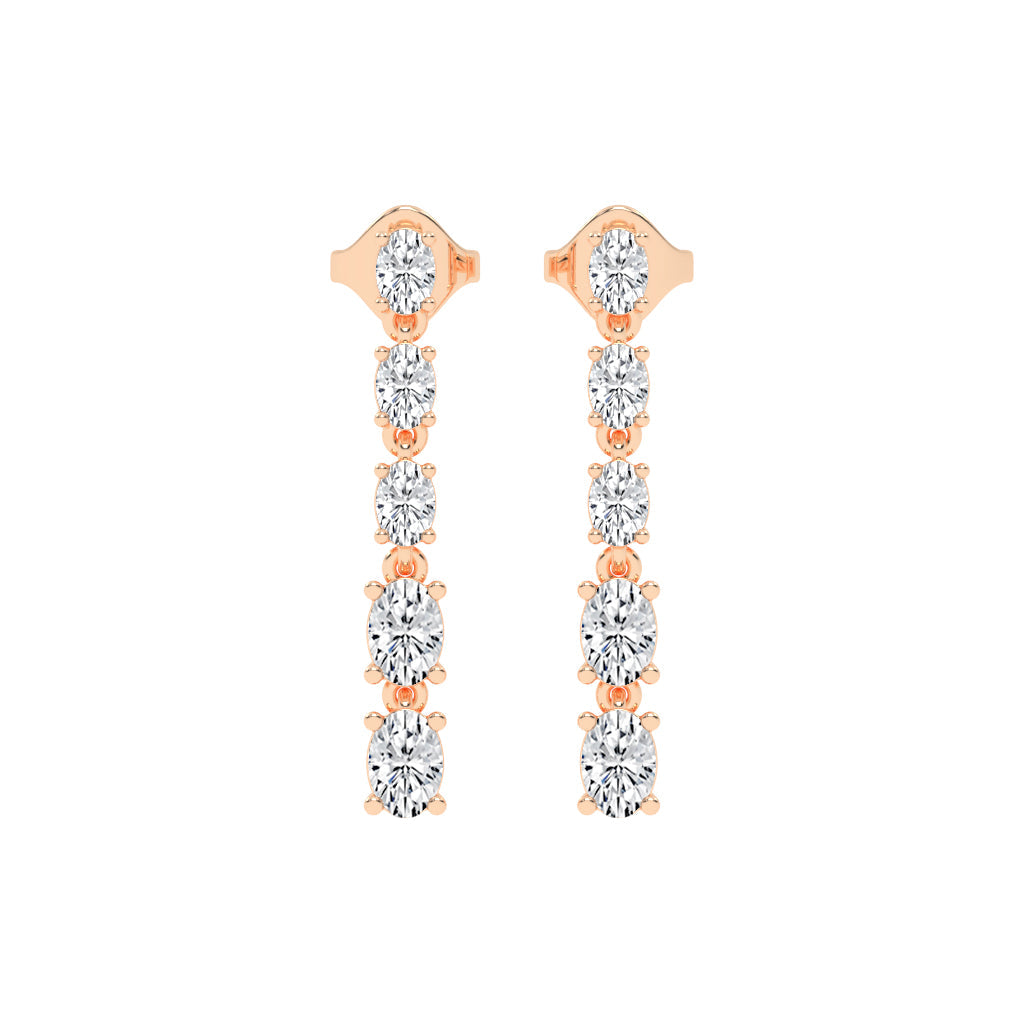River of Light Diamond Dangle Earrings