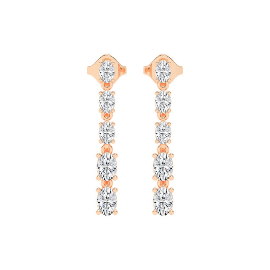 River of Light Diamond Dangle Earrings