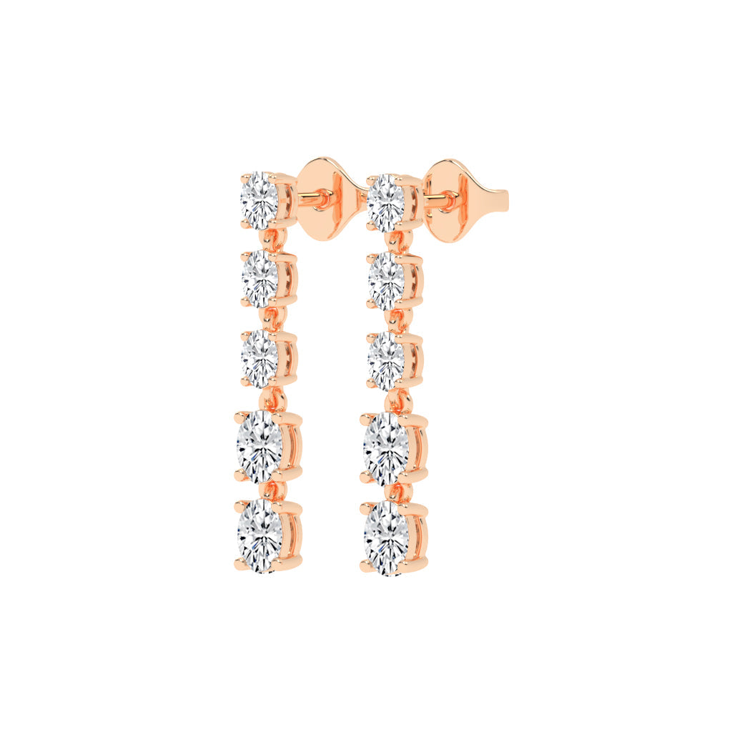 River of Light Diamond Dangle Earrings
