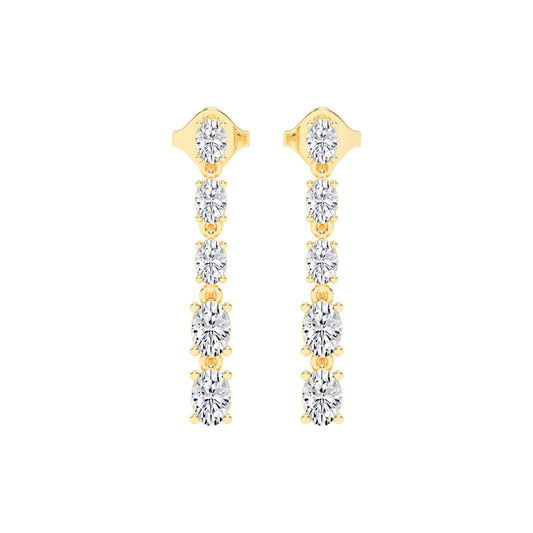 River of Light Diamond Dangle Earrings