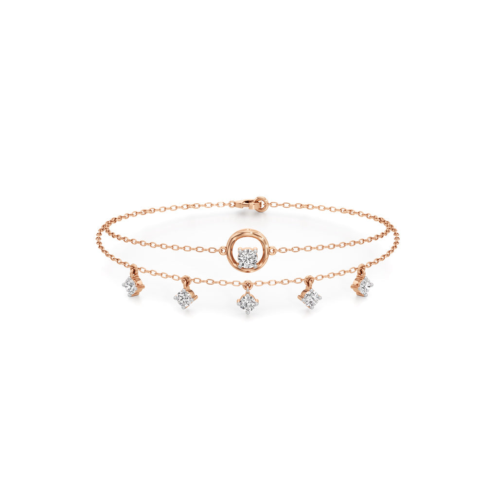 Maura Everyday Round Cut Chain Bracelet