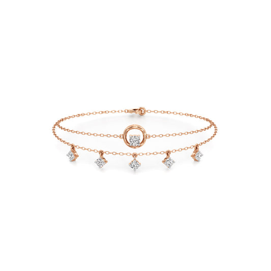 Maura Everyday Round Cut Chain Bracelet