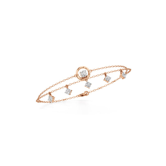 Maura Everyday Round Cut Chain Bracelet