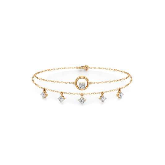 Maura Everyday Round Cut Chain Bracelet