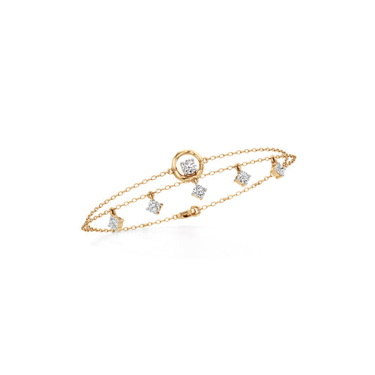 Maura Everyday Round Cut Chain Bracelet