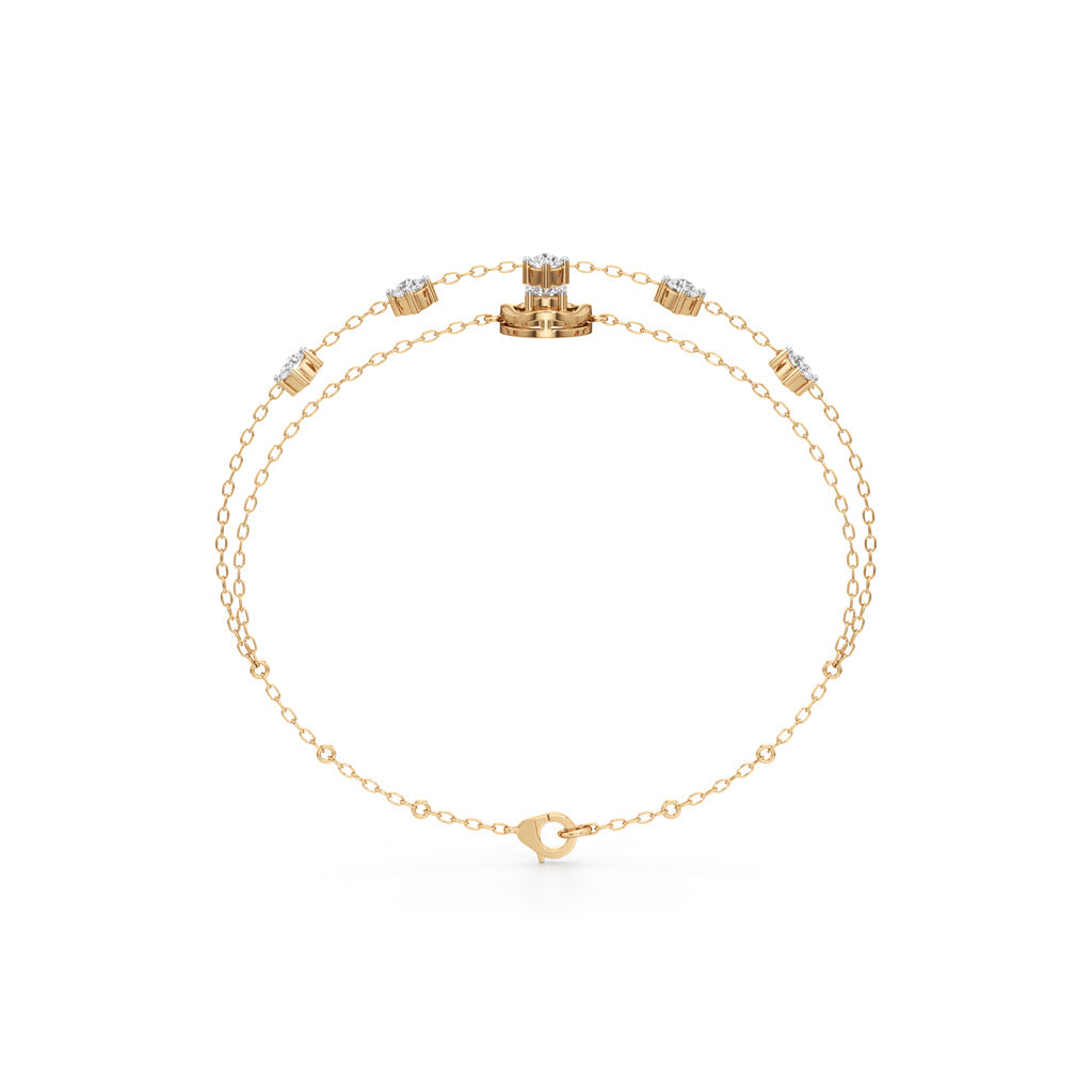 Maura Everyday Round Cut Chain Bracelet