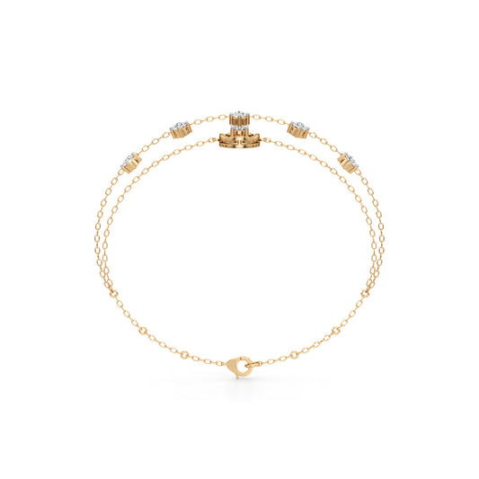 Maura Everyday Round Cut Chain Bracelet