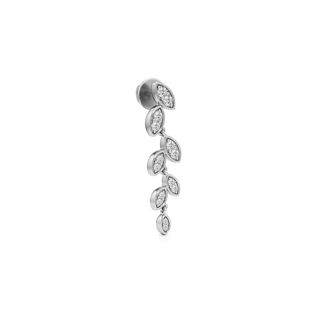 Golden Leaf Cascade Q Dangle Earrings