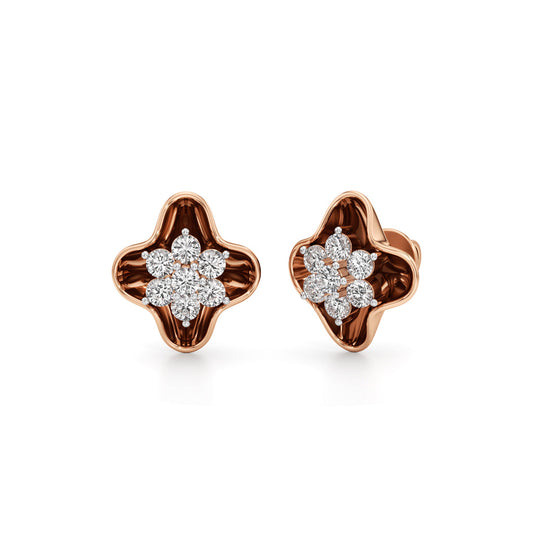 Round Shape Fancy Studs Earrings