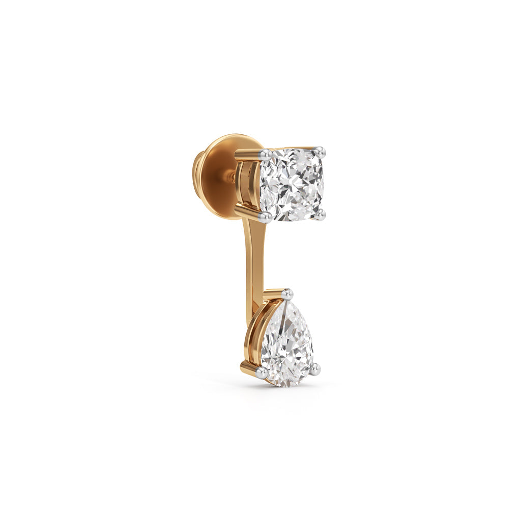 1.50Ct Pear Shape Fancy Stud