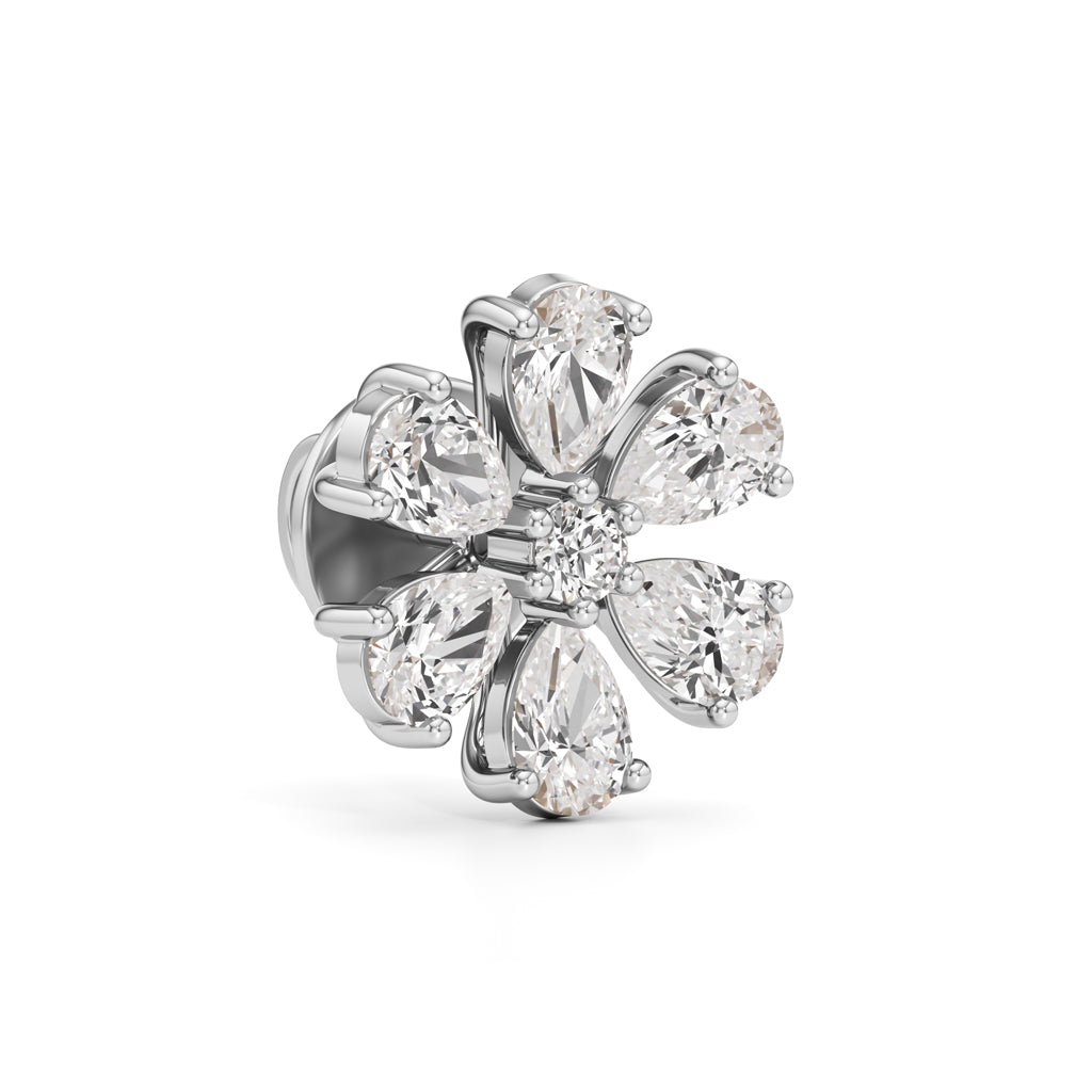 2.25Ct Round Shape Fancy Studs Earrings