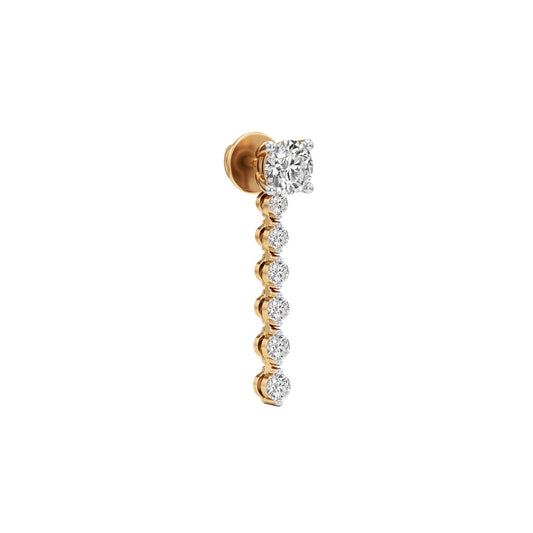 1.50Ct Round Shape,,Dangles Earrings