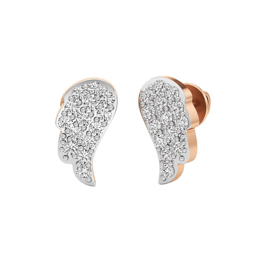 0.50Ct Round Shape Fancy Studs Earrings