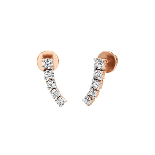 0.5Ct Round Shape,,Fancy Studs Earrings