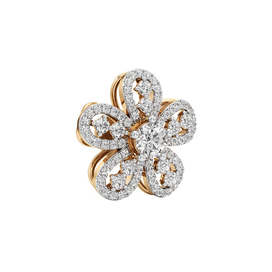 2.25Ct Round Shape Fancy Studs Earrings