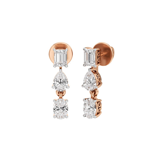 1.5Ct Pear Shape Dangles Earrings