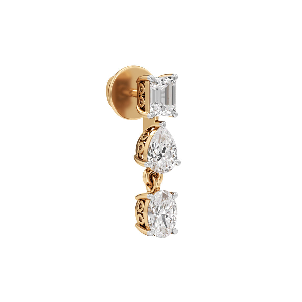 1.5Ct Pear Shape Dangles Earrings