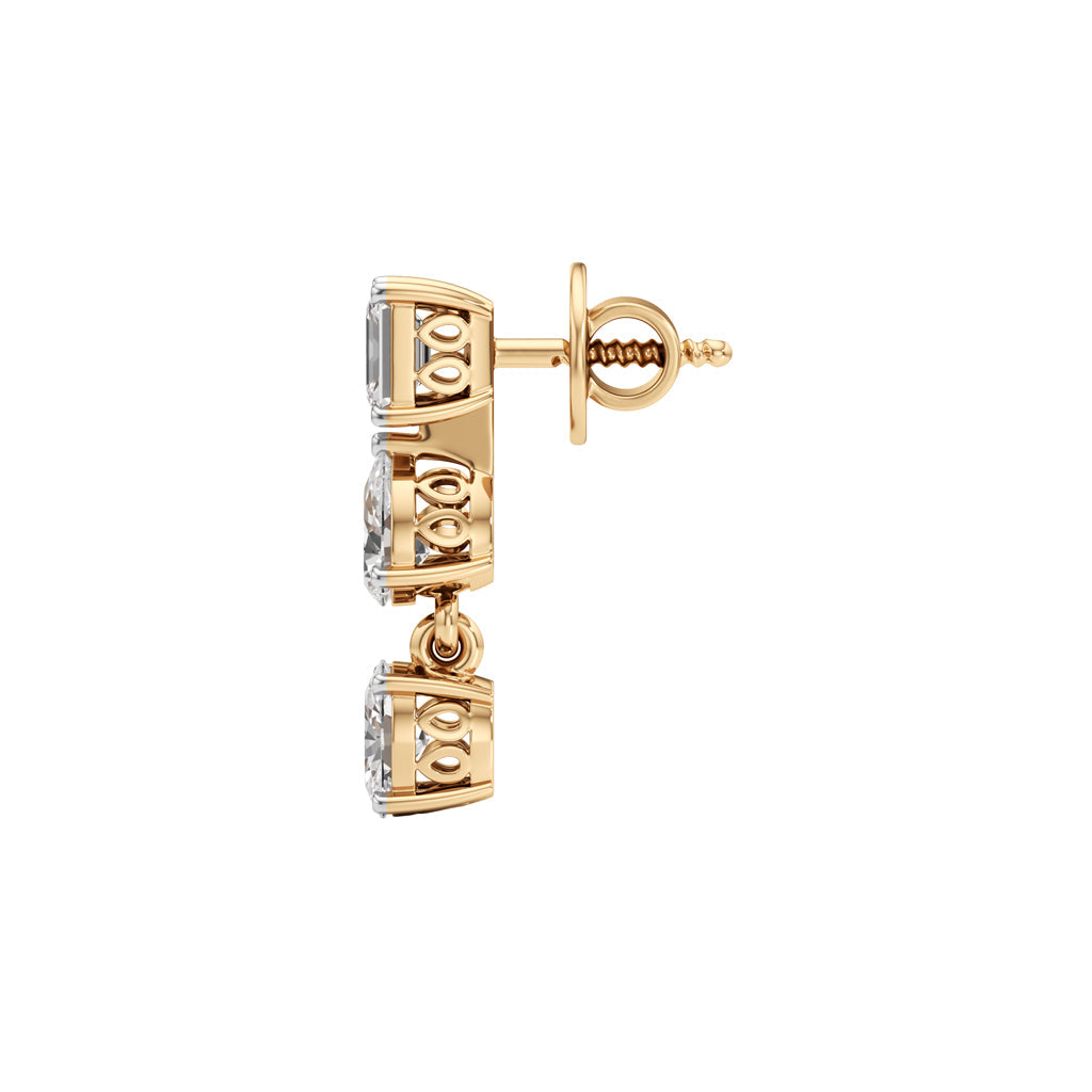 1.5Ct Pear Shape Dangles Earrings