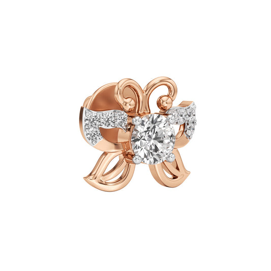 0.50Ct Round Shape Fancy Studs Earrings