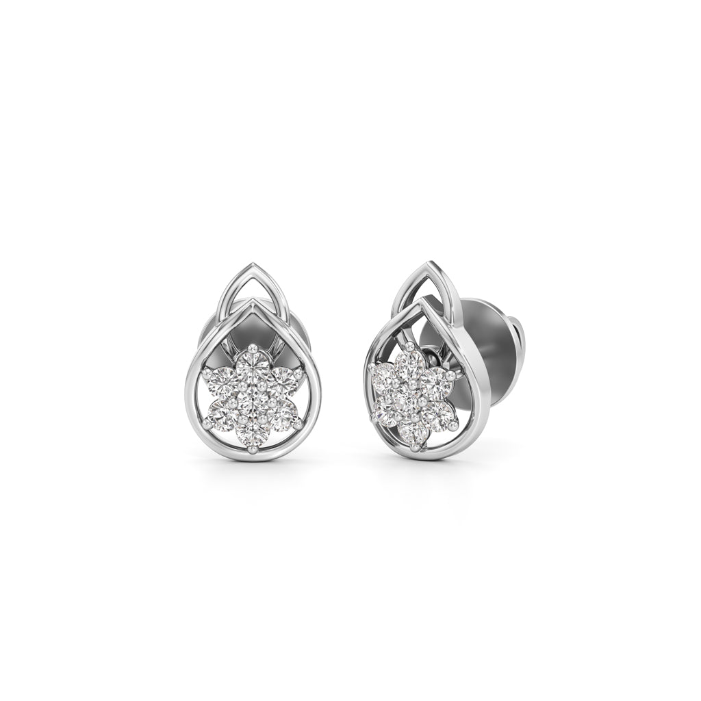 0.25Ct Round Cut Fancy Stud