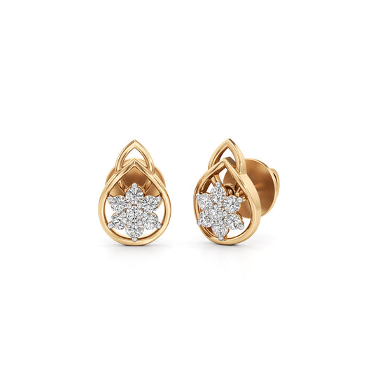 0.25Ct Round Cut Fancy Stud