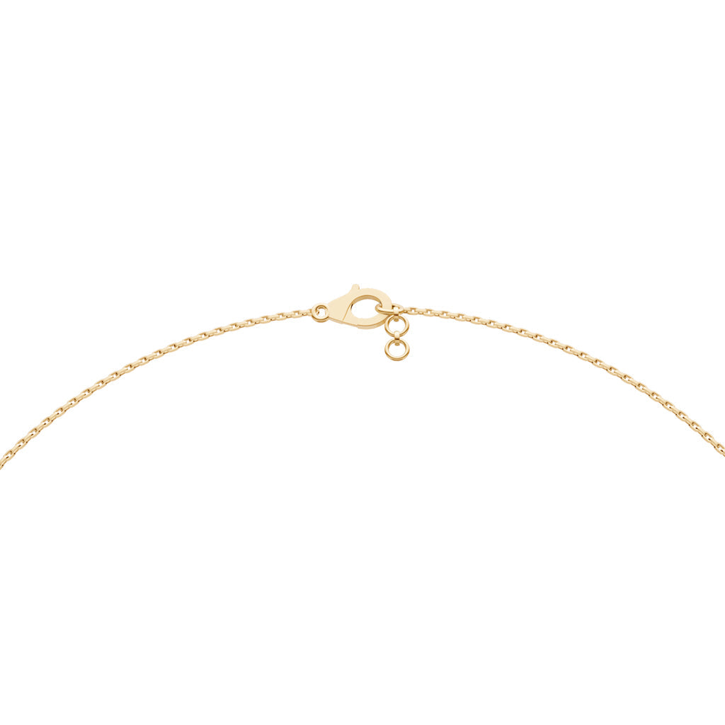 Layered Diamond Necklace with Ring Motif