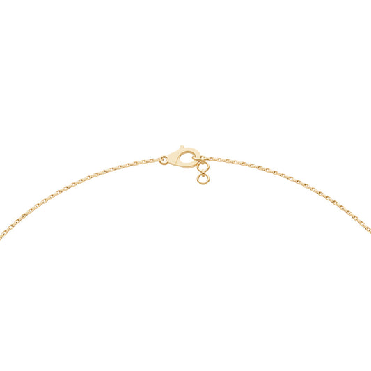 Layered Diamond Necklace with Ring Motif