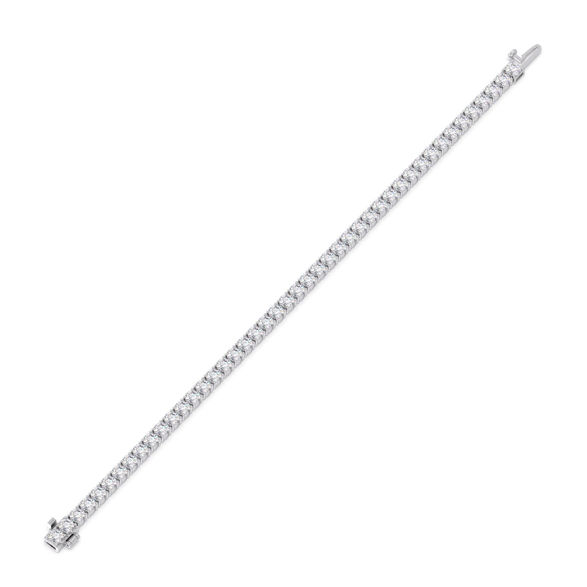 9.01 ct Elevated Round Diamond Tennis Bracelet