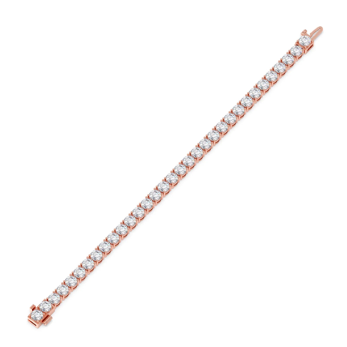 10.92 ct Luminous Round Diamond Tennis Bracelets