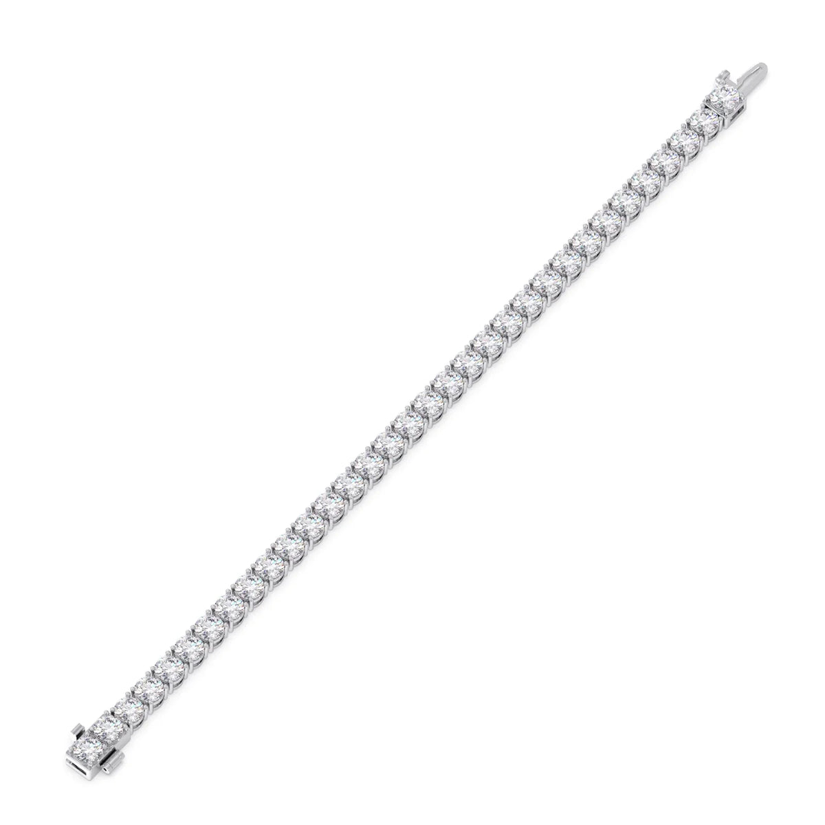 10.92 ct Luminous Round Diamond Tennis Bracelets