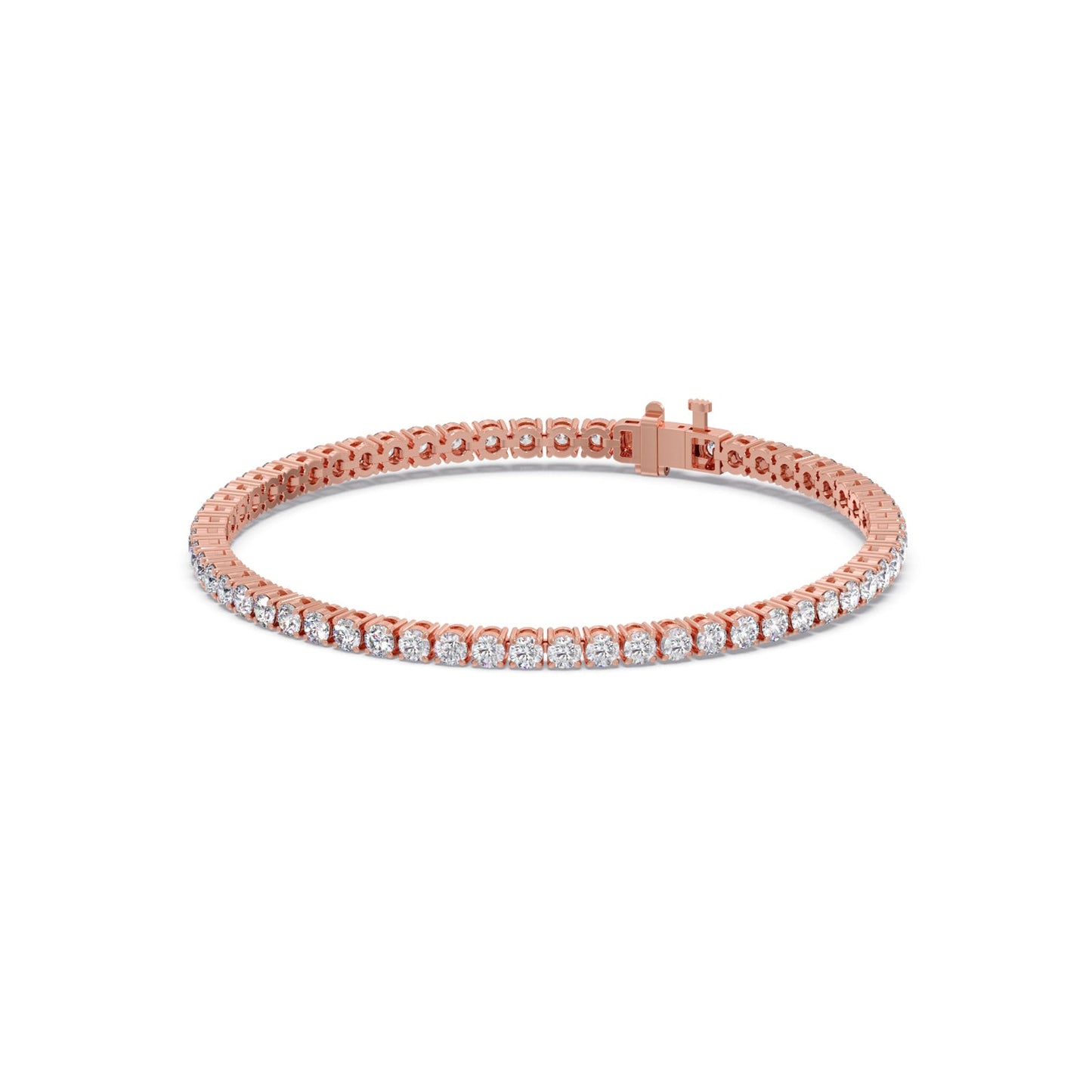 5.26 ct Scintillating Round Diamond Tennis Bracelet