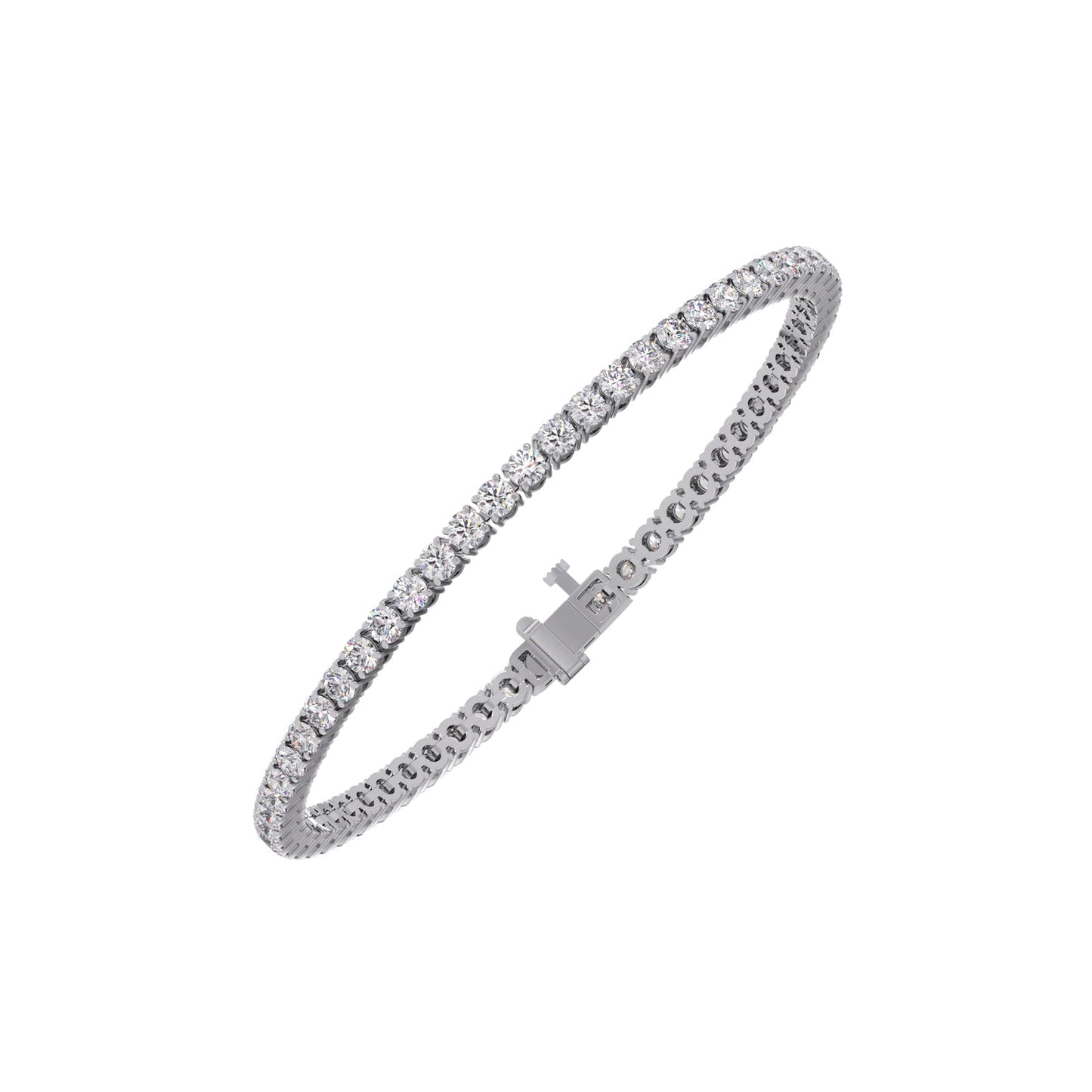 5.26 ct Scintillating Round Diamond Tennis Bracelet