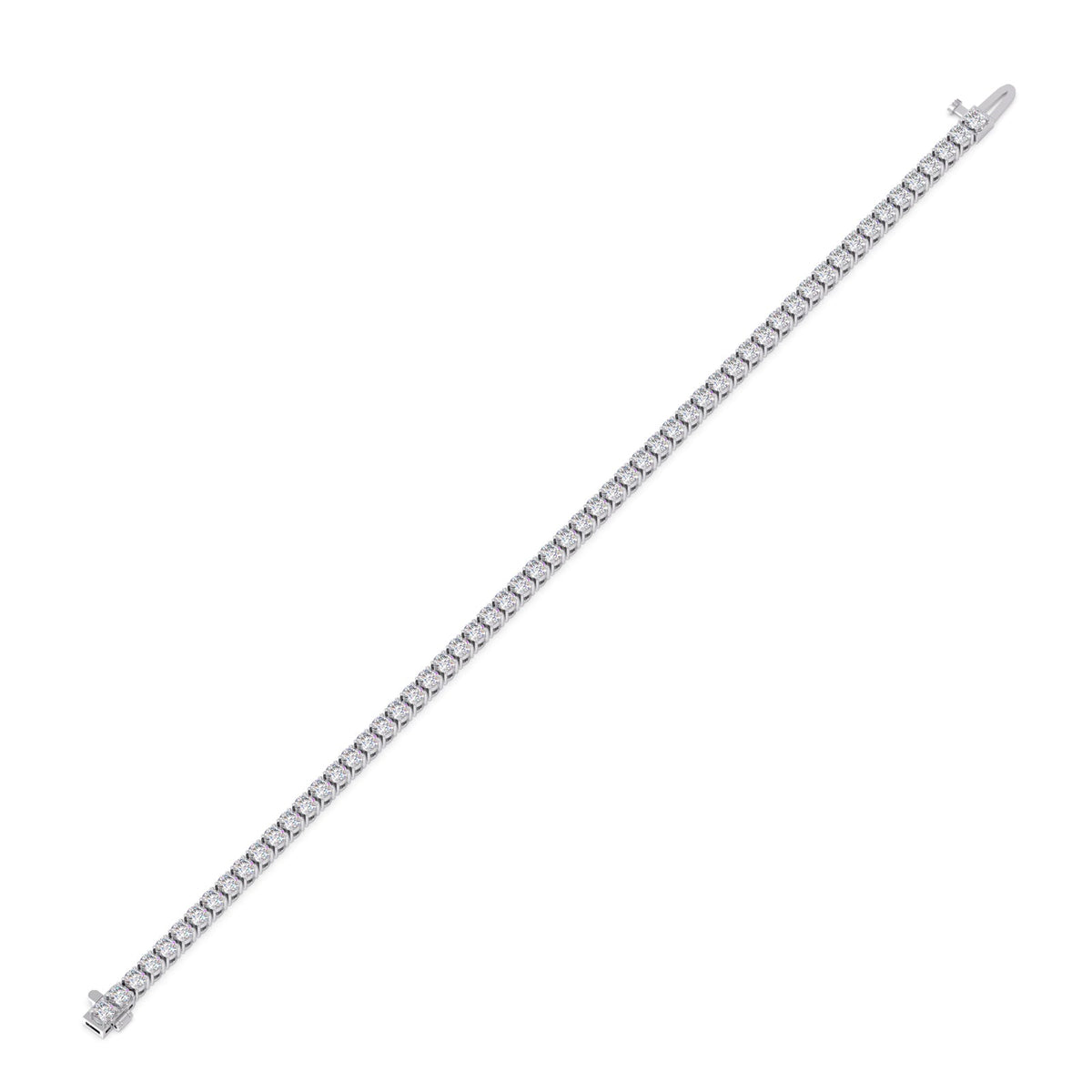 5.26 ct Scintillating Round Diamond Tennis Bracelet