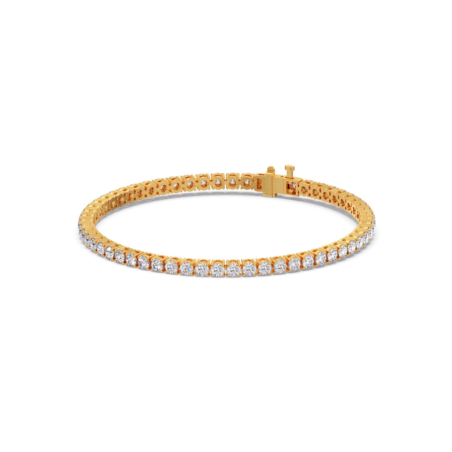 5.26 ct Scintillating Round Diamond Tennis Bracelet