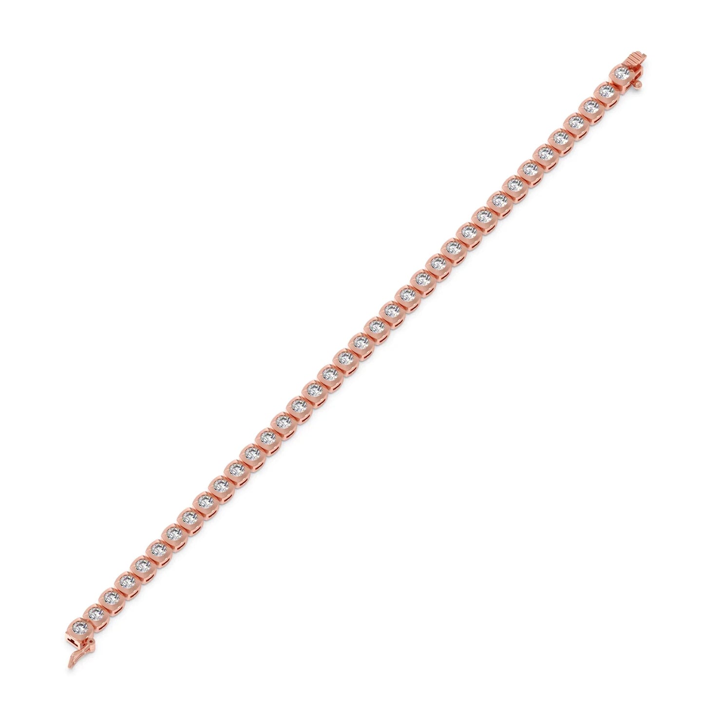 5.59 ct Delicate Round Diamond Tennis Bracelet
