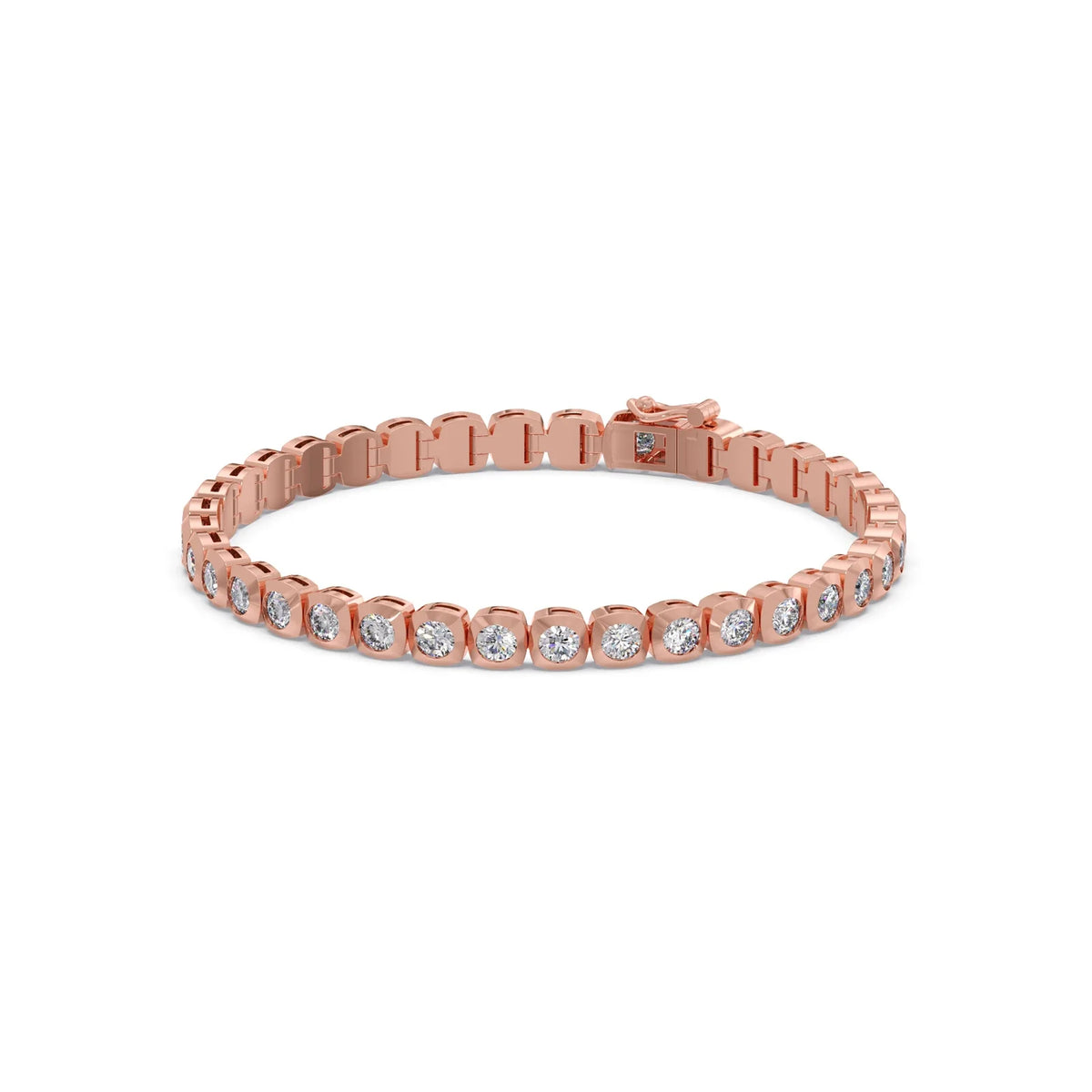 5.59 ct Delicate Round Diamond Tennis Bracelet