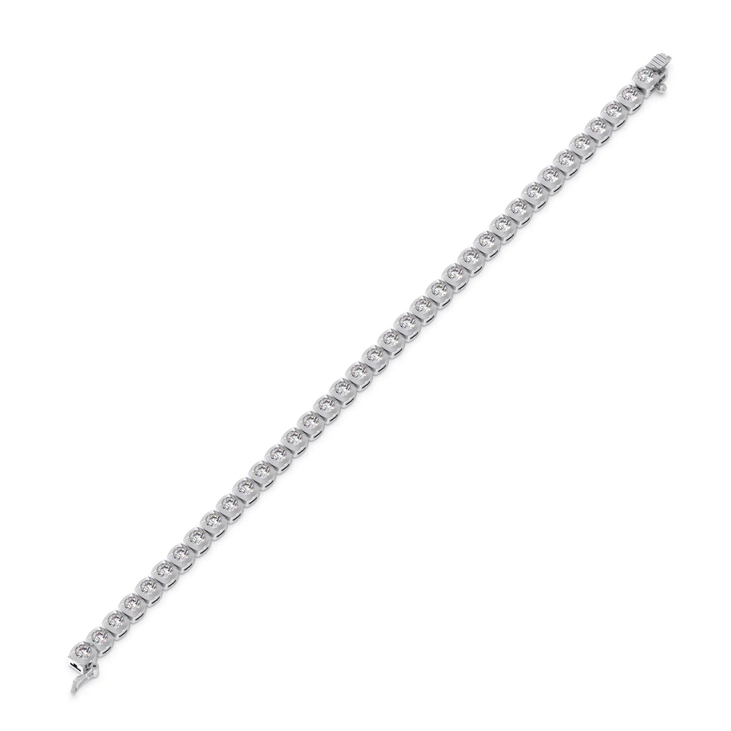 5.59 ct Delicate Round Diamond Tennis Bracelet