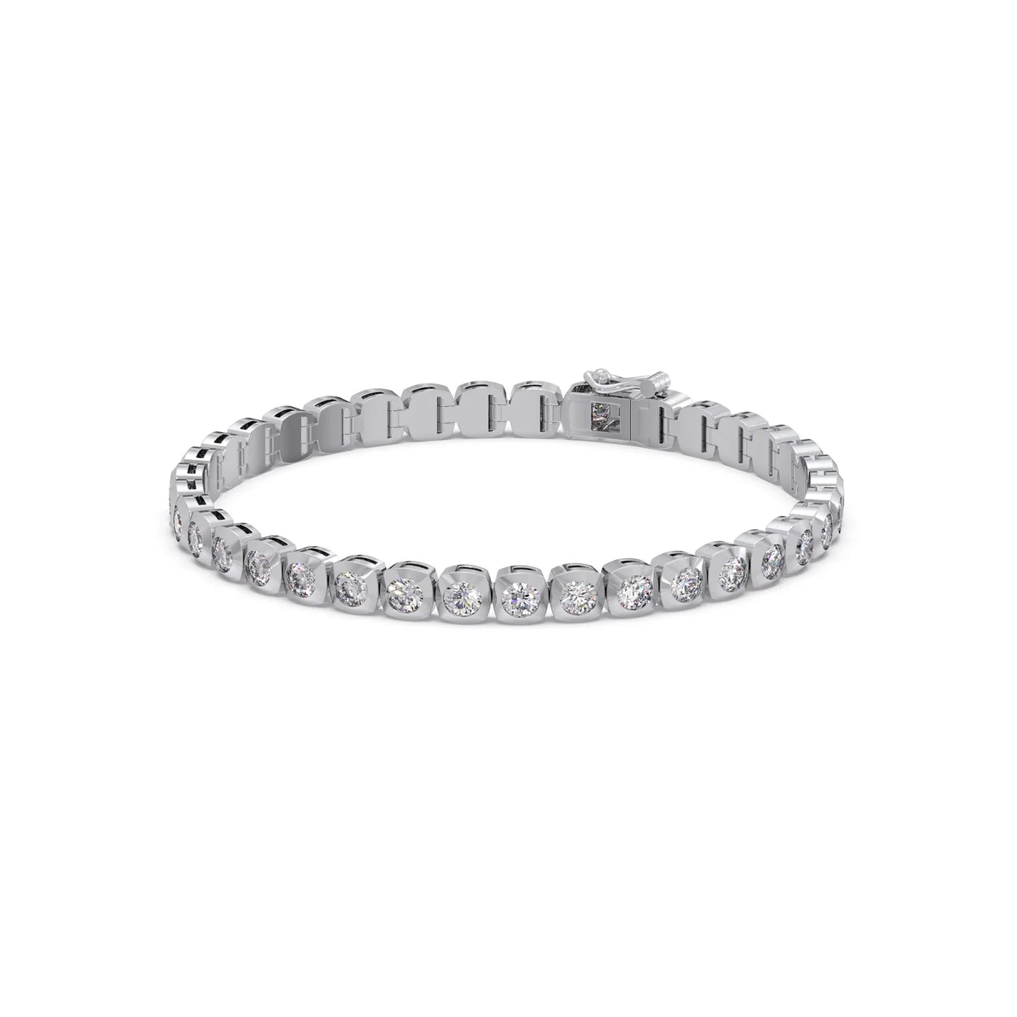 5.59 ct Delicate Round Diamond Tennis Bracelet