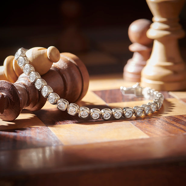 5.59 ct Delicate Round Diamond Tennis Bracelet
