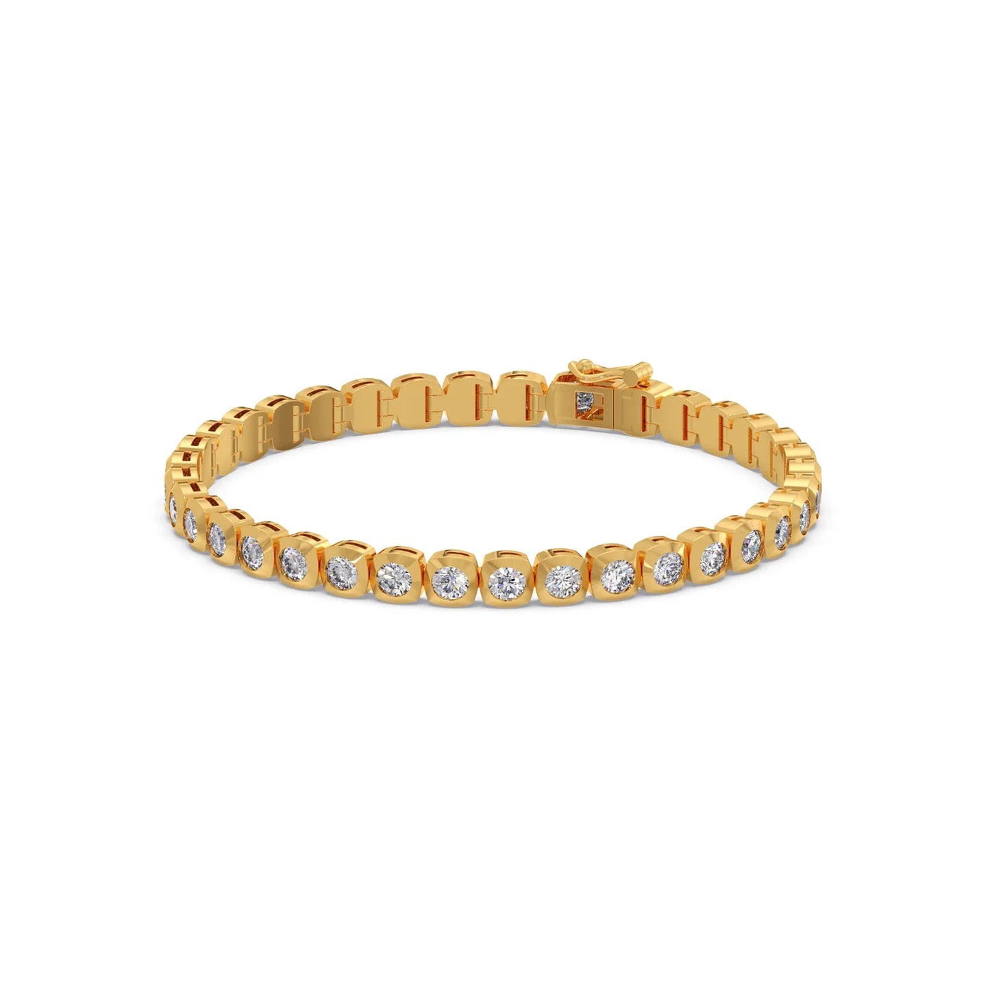 5.59 ct Delicate Round Diamond Tennis Bracelet