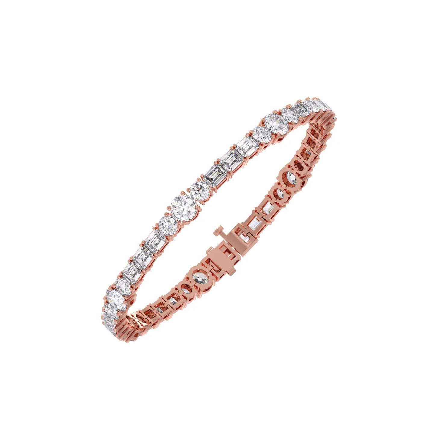 10.12 ct Duet Diamond Tennis Bracelet