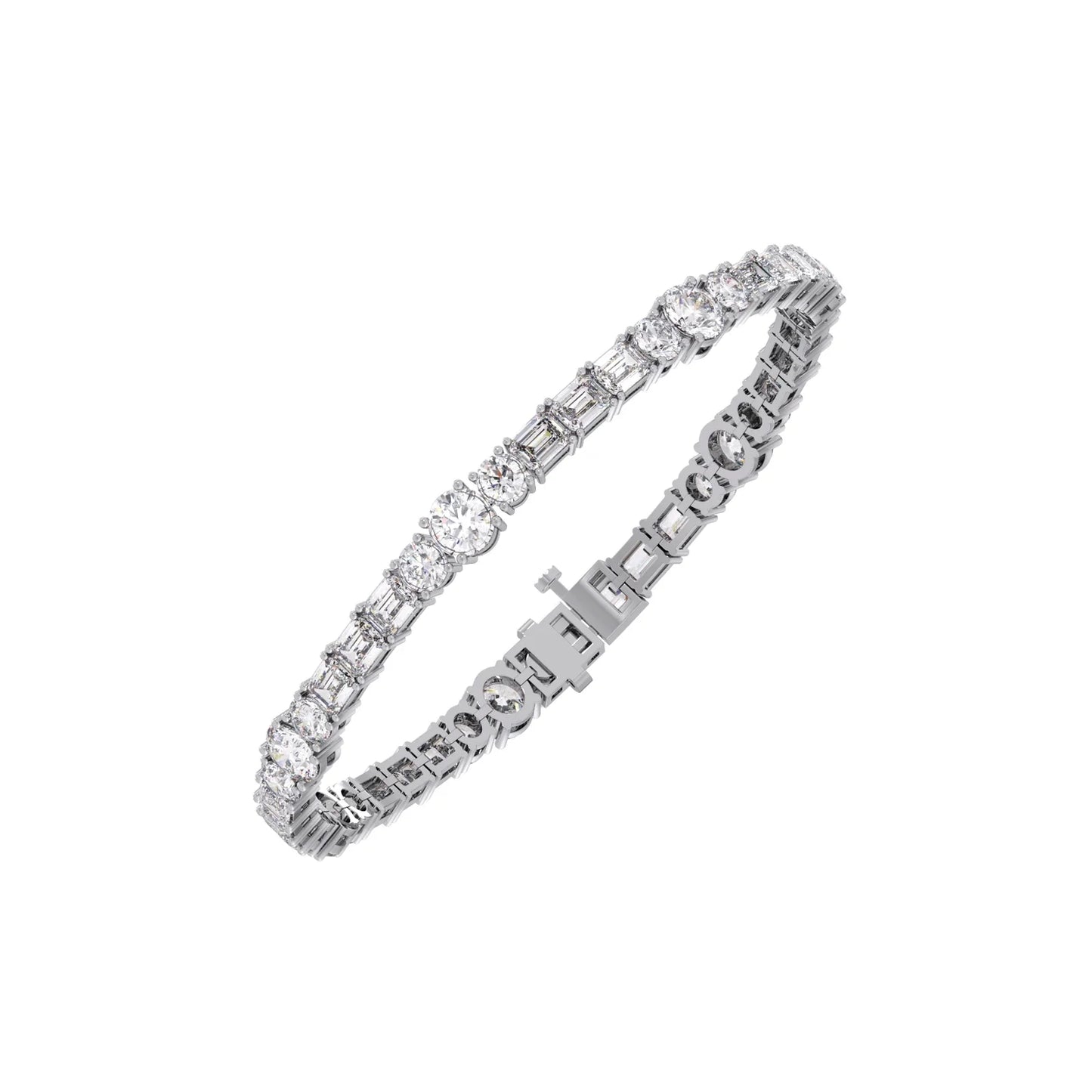10.12 ct Duet Diamond Tennis Bracelet