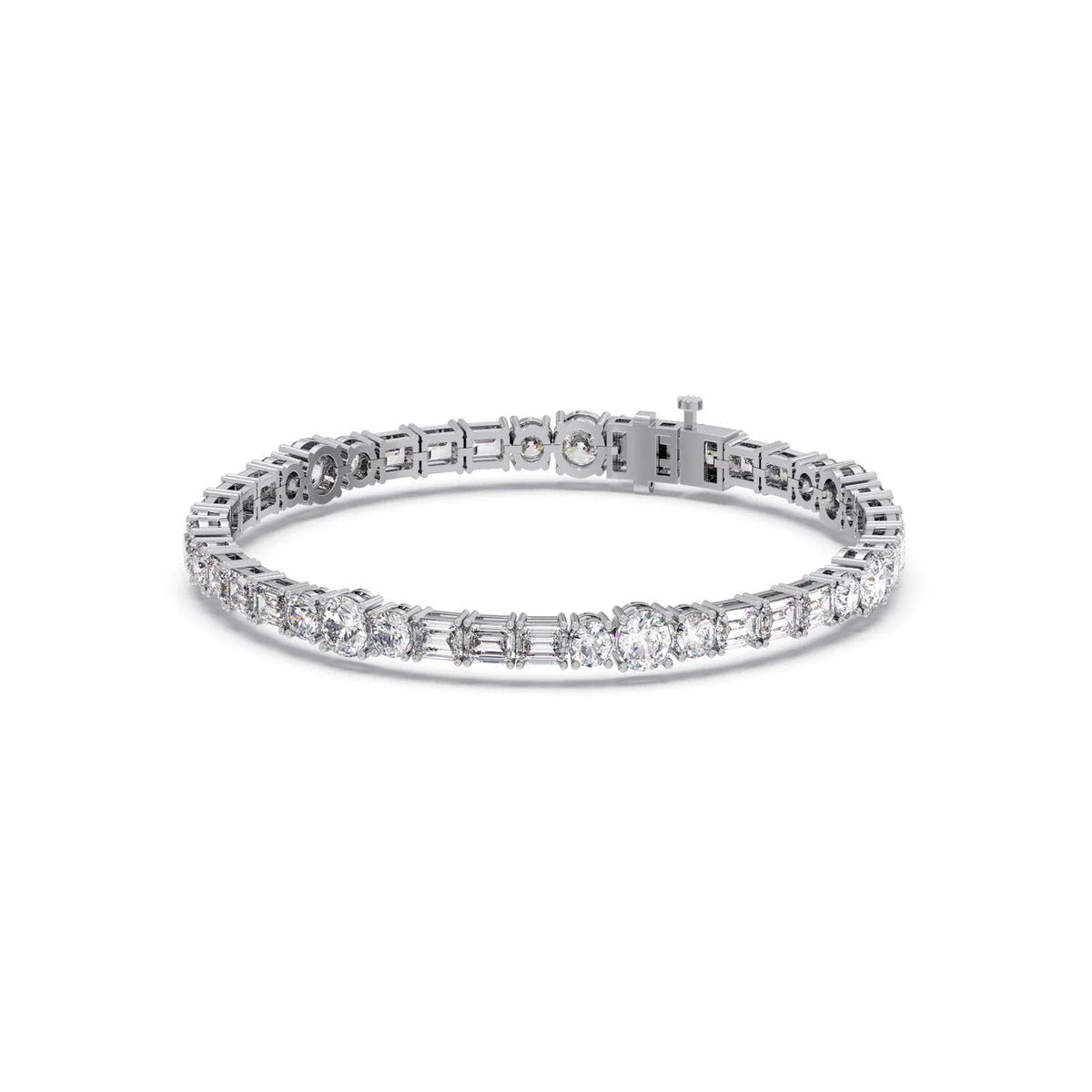 10.12 ct Duet Diamond Tennis Bracelet